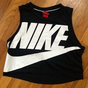 Nike logo crop top